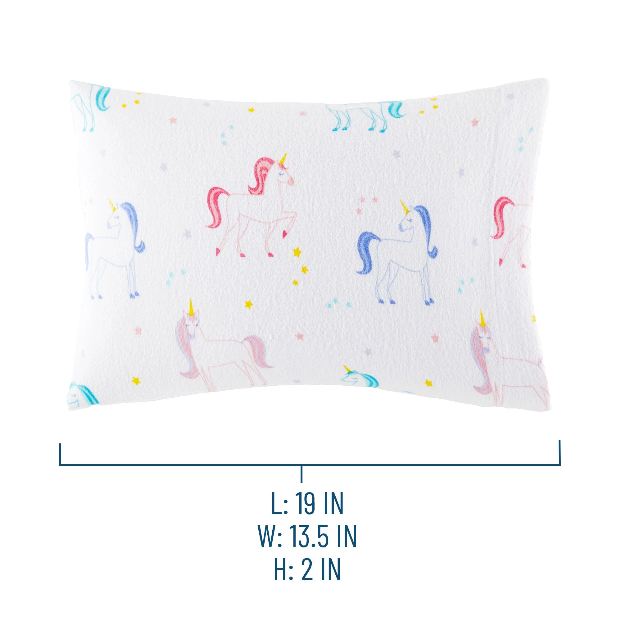 Unicorn 100% Cotton Flannel Pillowcase