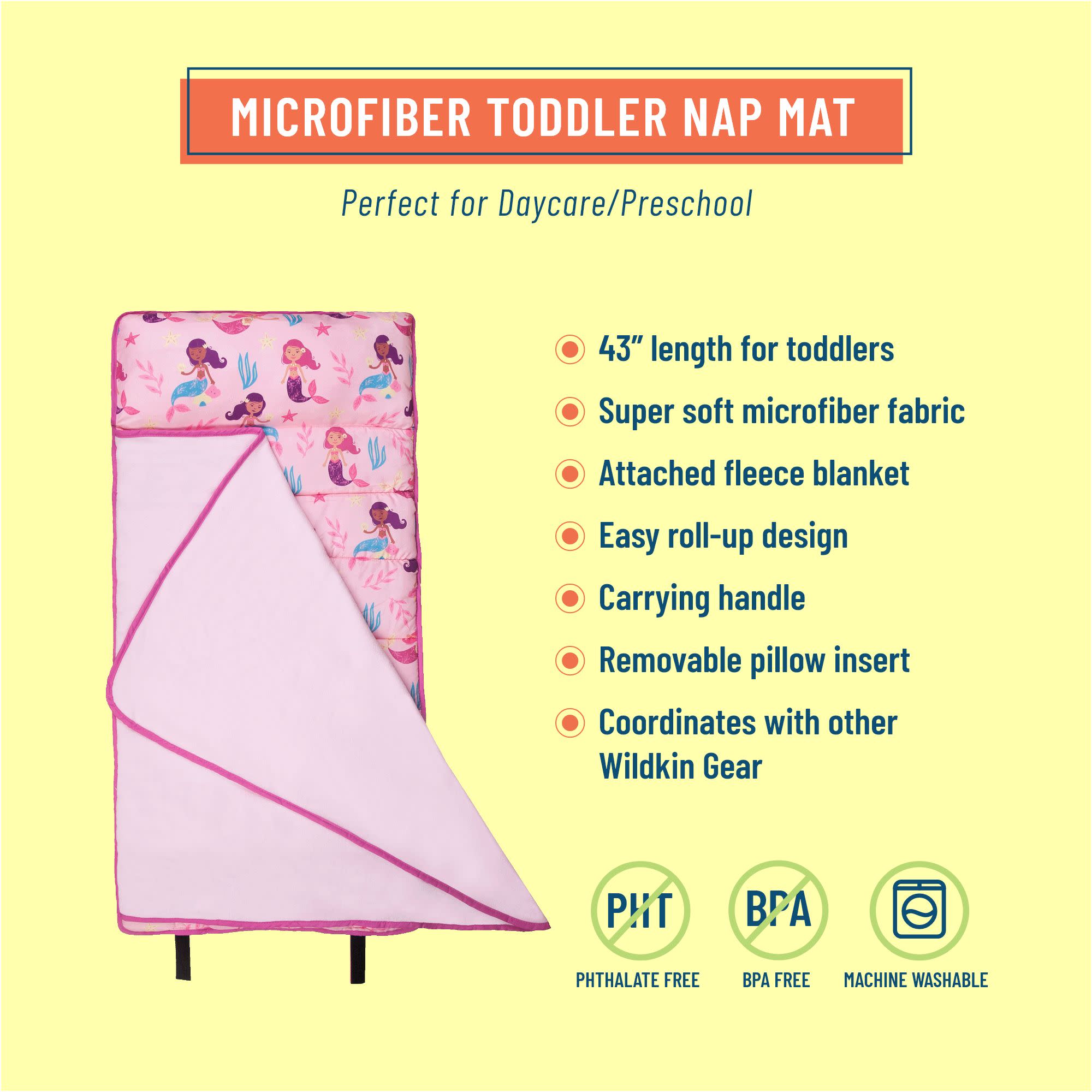 Groovy Mermaids Microfiber Toddler Nap Mat