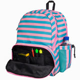 Pink Stripes 17 Inch Backpack