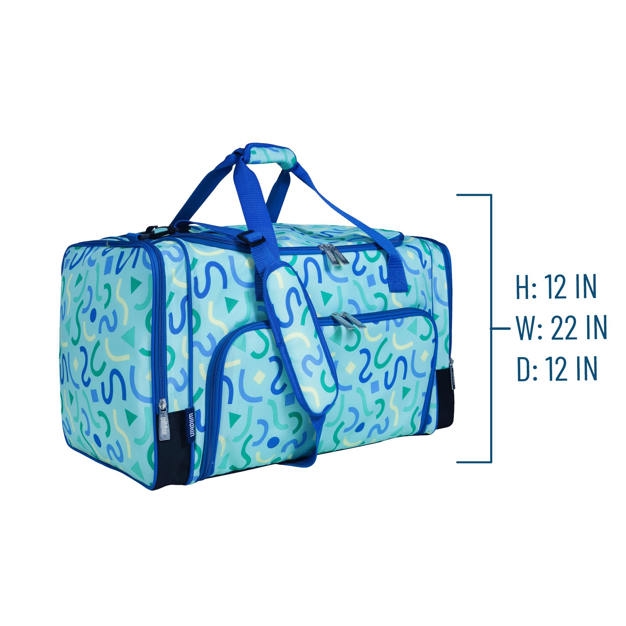 Confetti Blue Weekender Duffel Bag