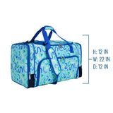 Confetti Blue Weekender Duffel Bag