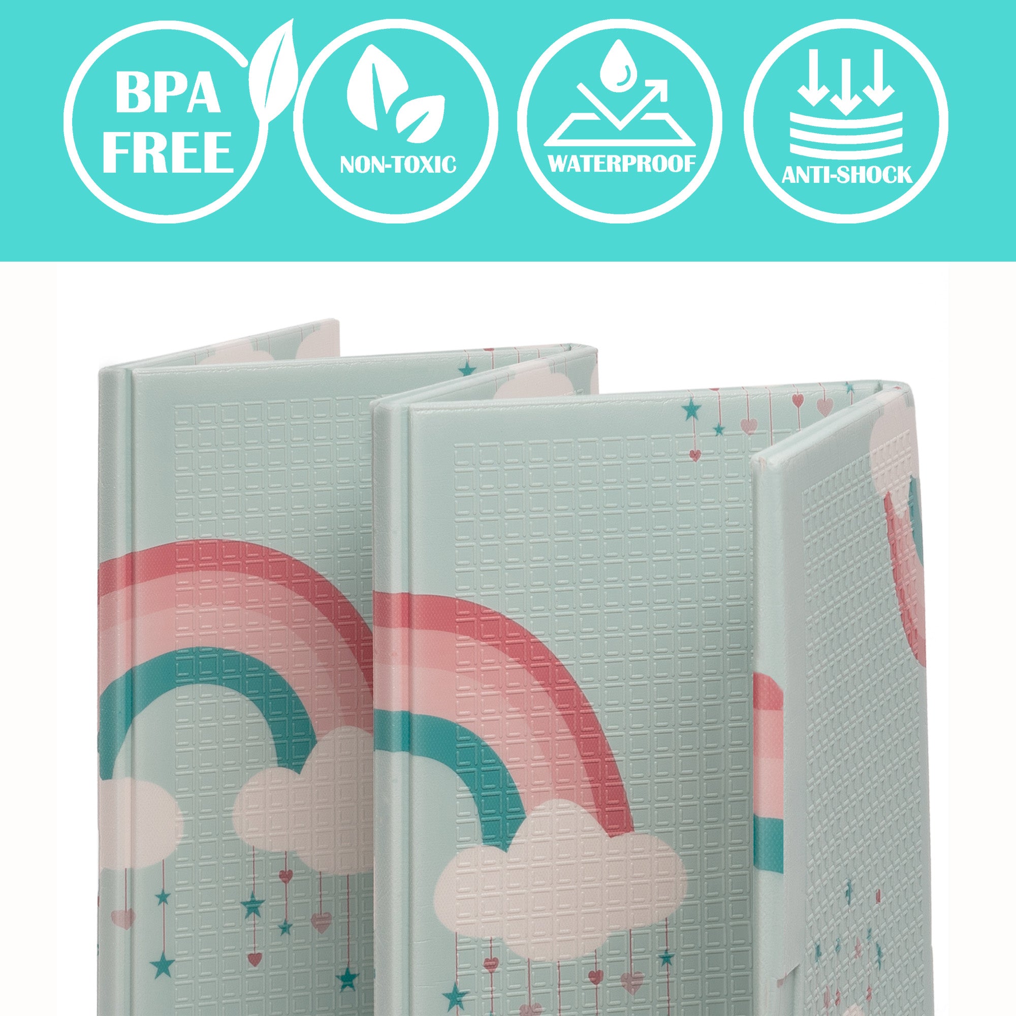 Large Play Mat - Woodland Rainbow