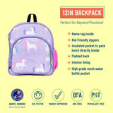 Unicorn 12 Inch Backpack