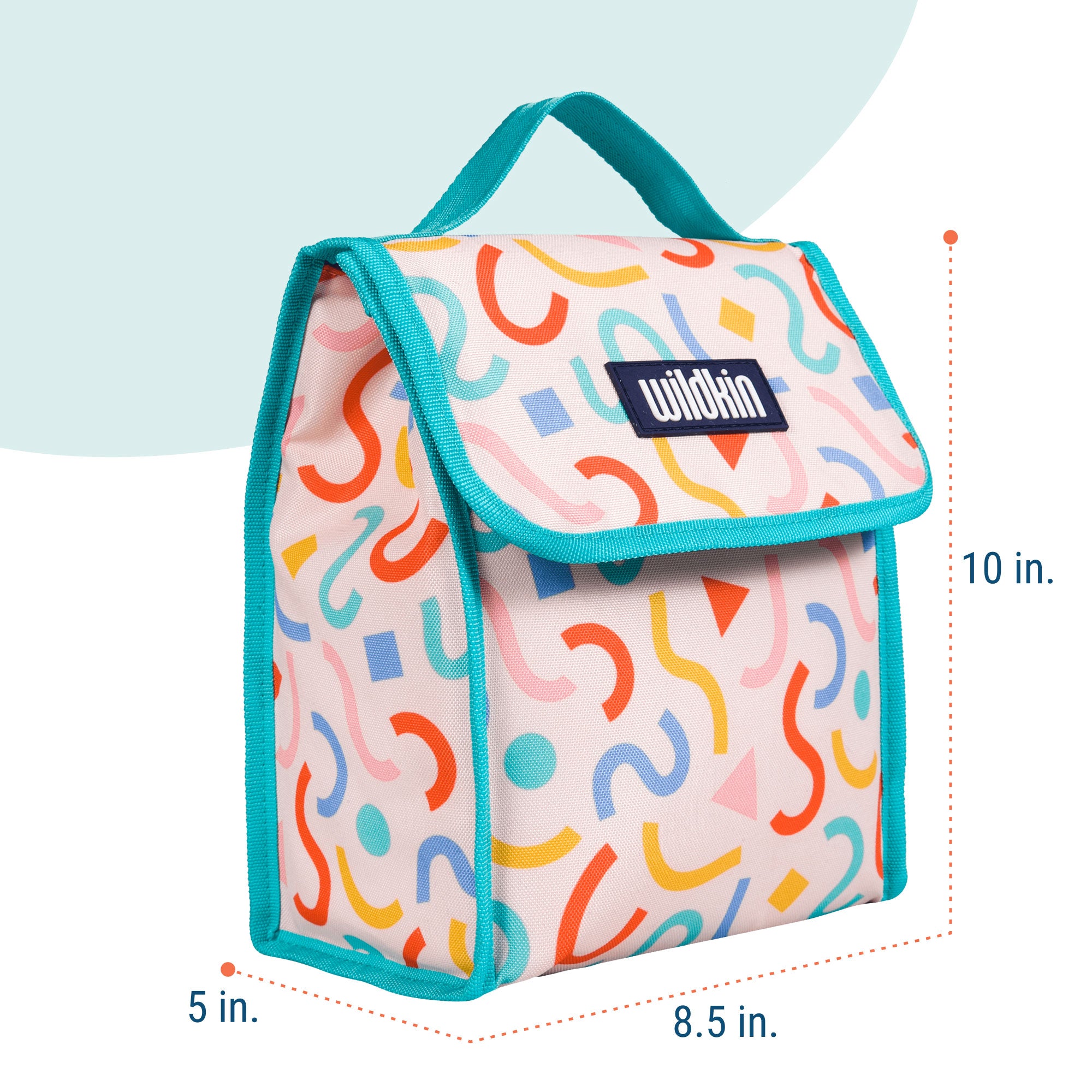 Confetti Peach Lunch Bag