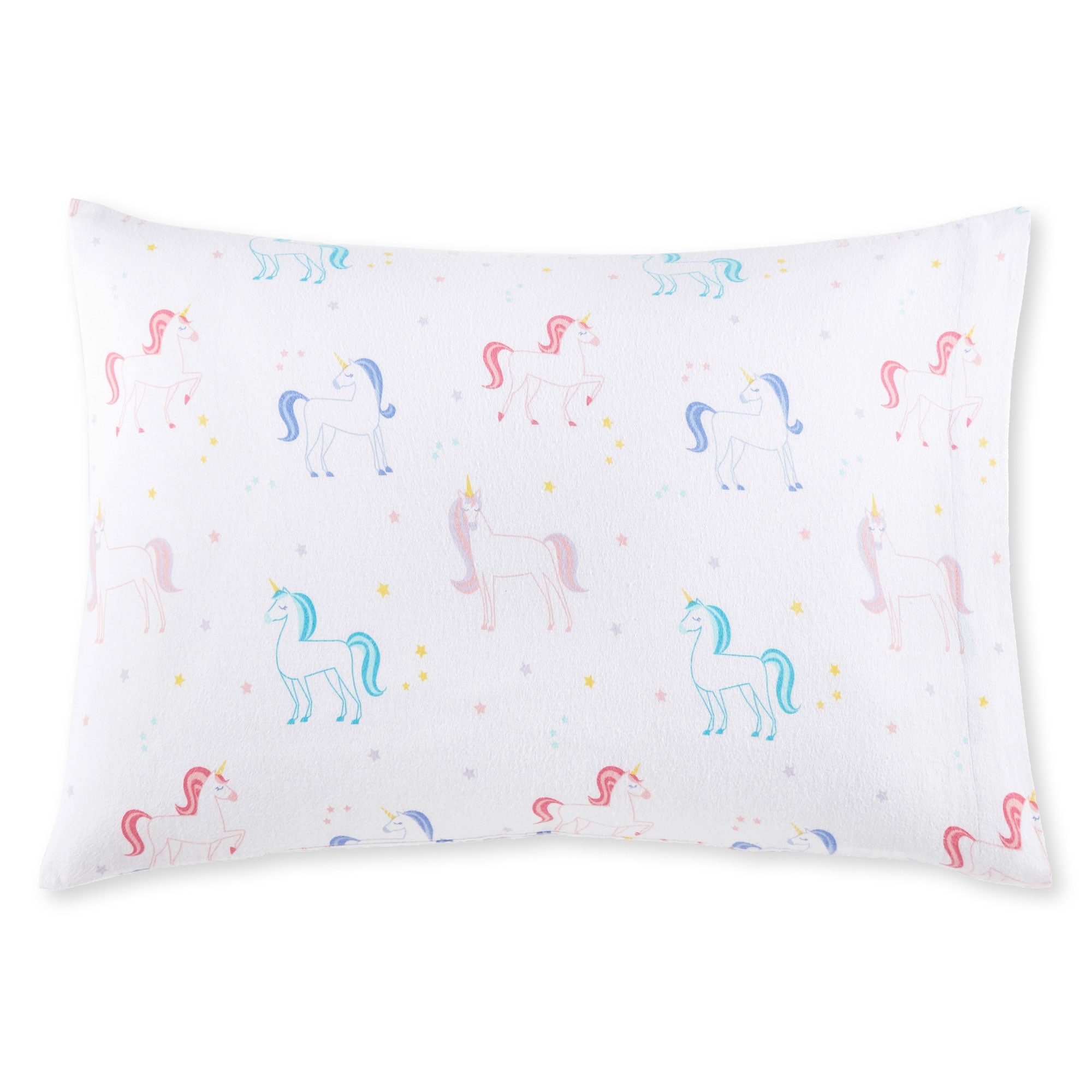 Unicorn 100% Cotton Flannel Pillowcase - Standard