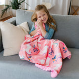 Magical Unicorns Plush Throw Blanket