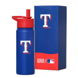 Texas Rangers™ 18 oz Steel Water Bottle