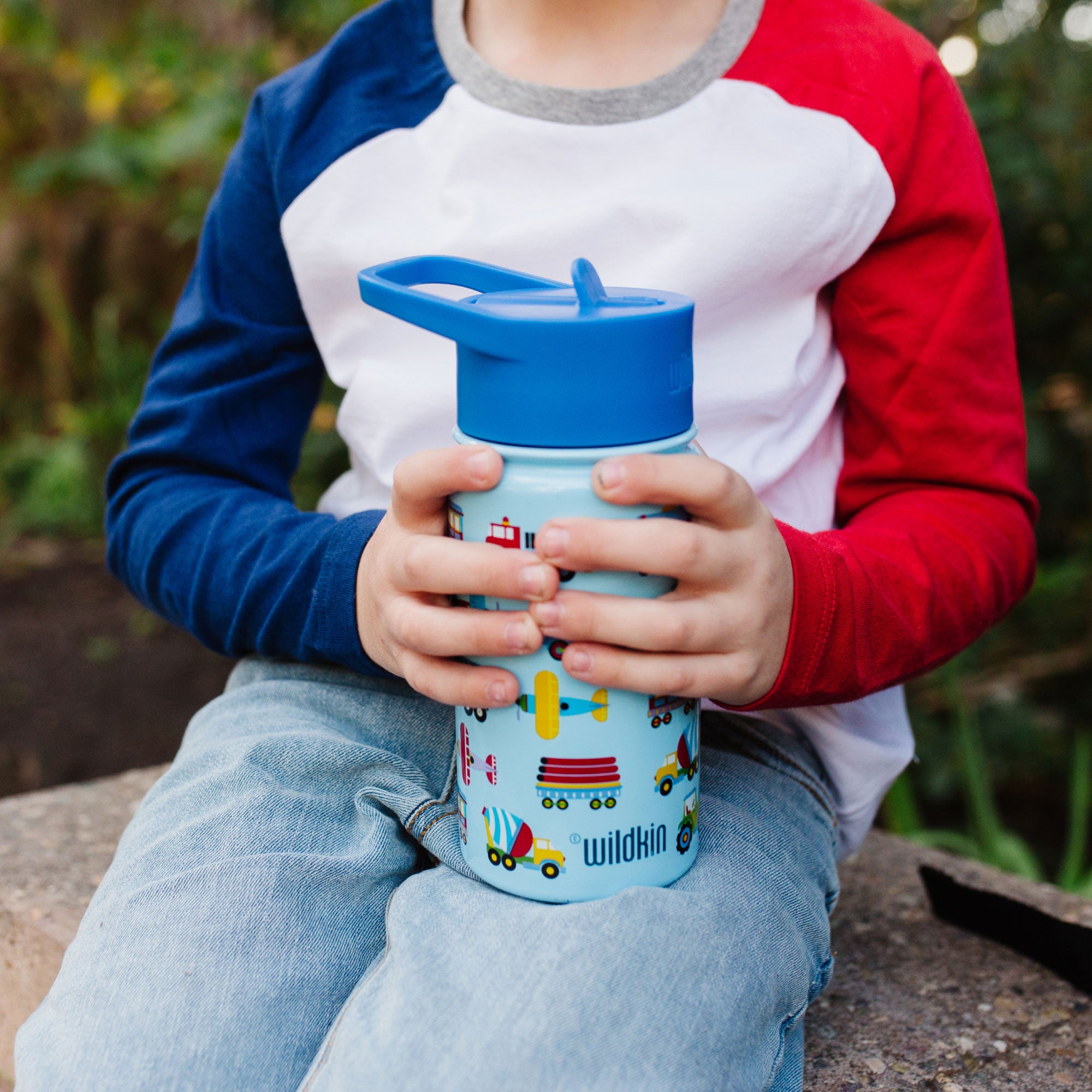 Trains, Planes & Trucks 14 oz Steel Water Bottle