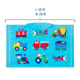 Trains, Planes & Trucks Hooded Beach Towel