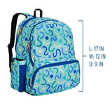 Confetti Blue 17 Inch Backpack