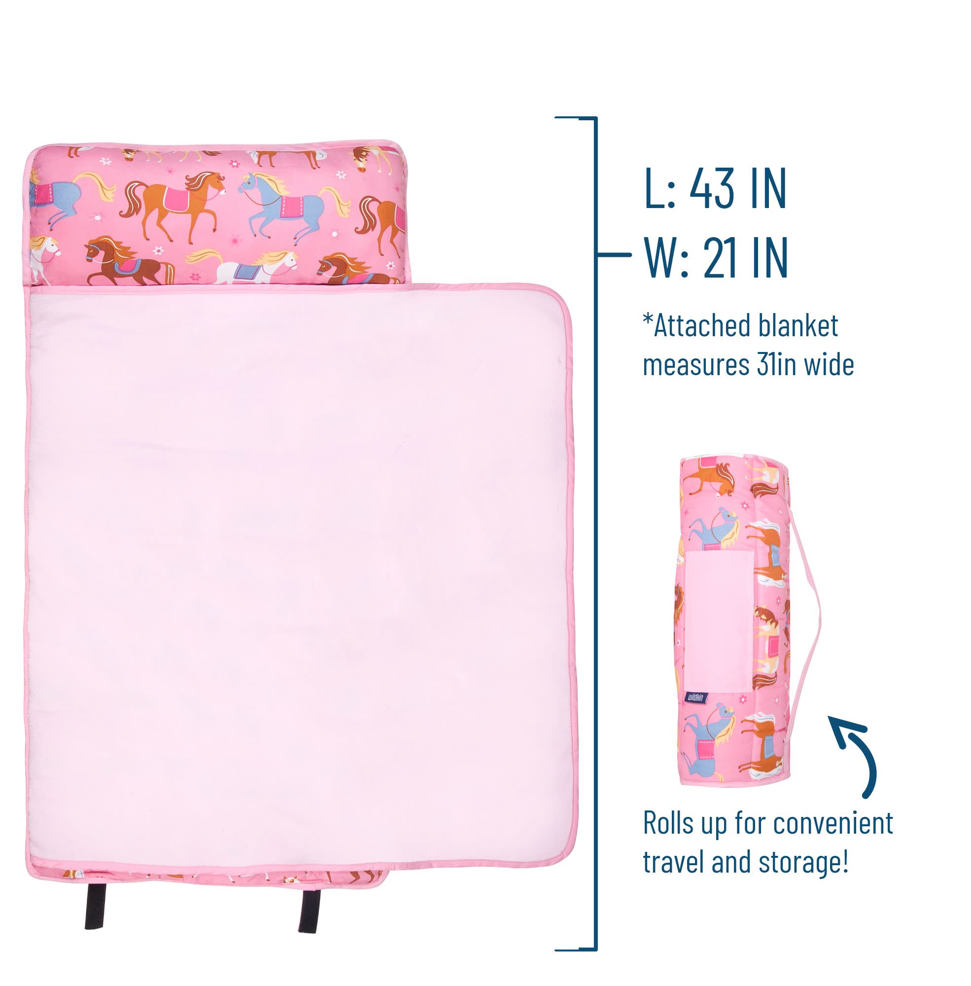 Horses Microfiber Toddler Nap Mat