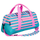 Pink Stripes Overnighter Duffel Bag