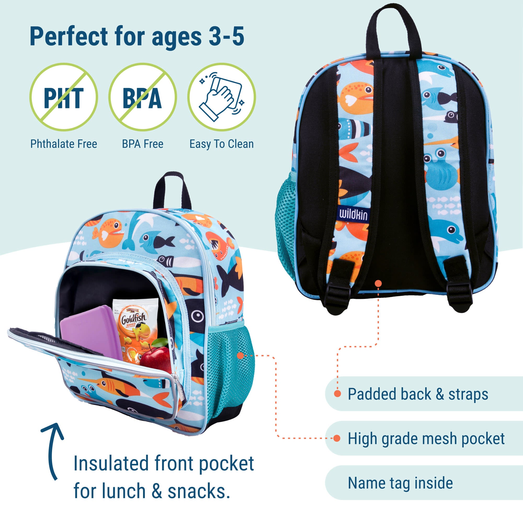 Big Fish 12 Inch Backpack