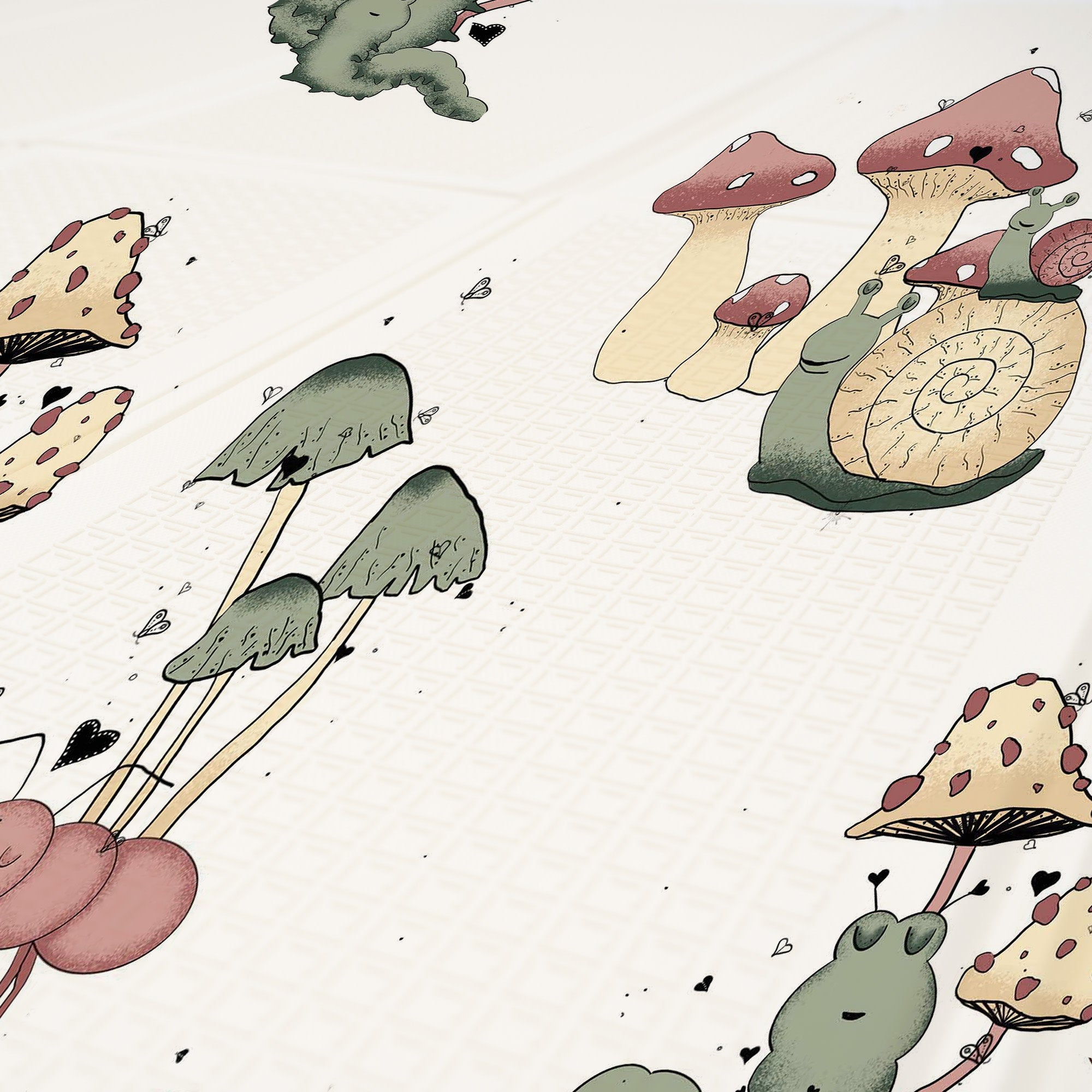 Large Play Mat - Mushroom Garden