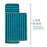 Blue Stripes Plush Nap Mat