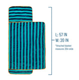 Blue Stripes Plush Nap Mat
