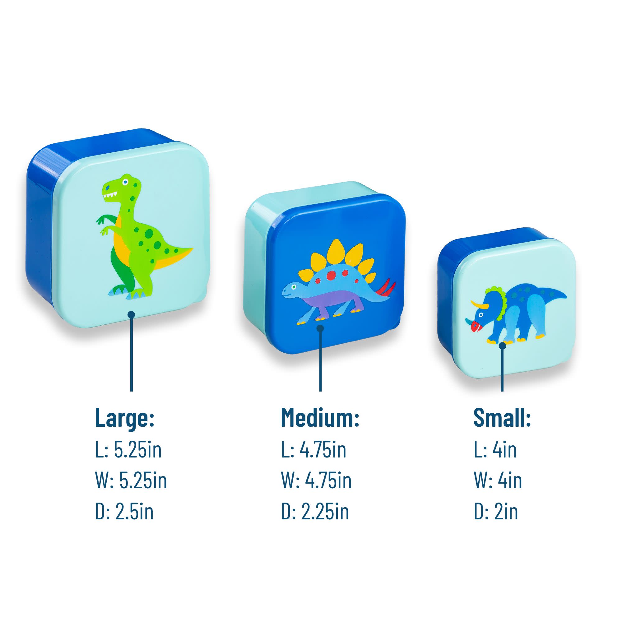 Dinosaur Land Nested Snack Containers