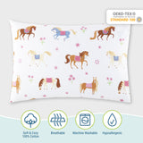 Horses 100% Cotton Percale Pillowcase
