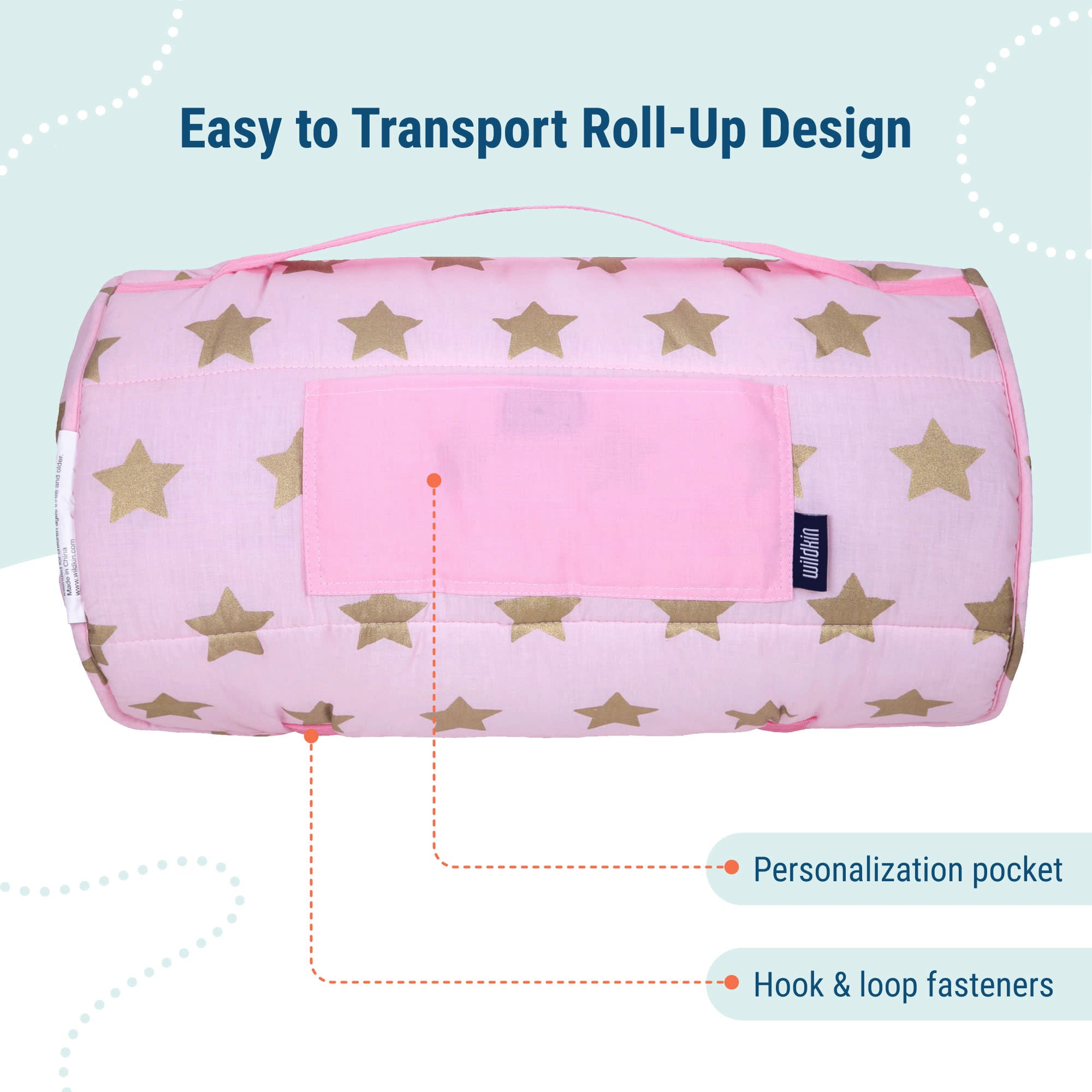 Pink and Gold Stars Original Nap Mat