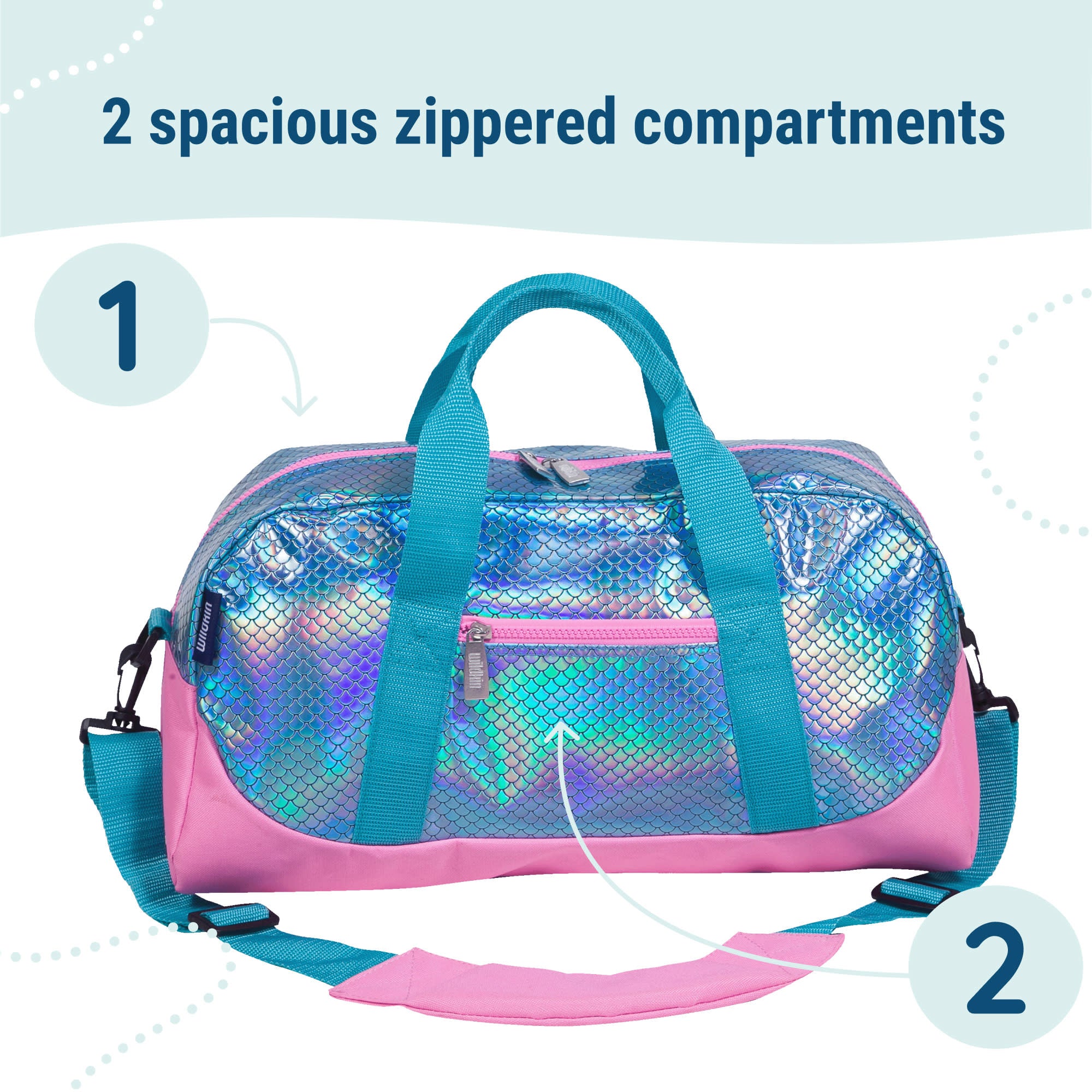 Mermaid Scales Overnighter Duffel Bag