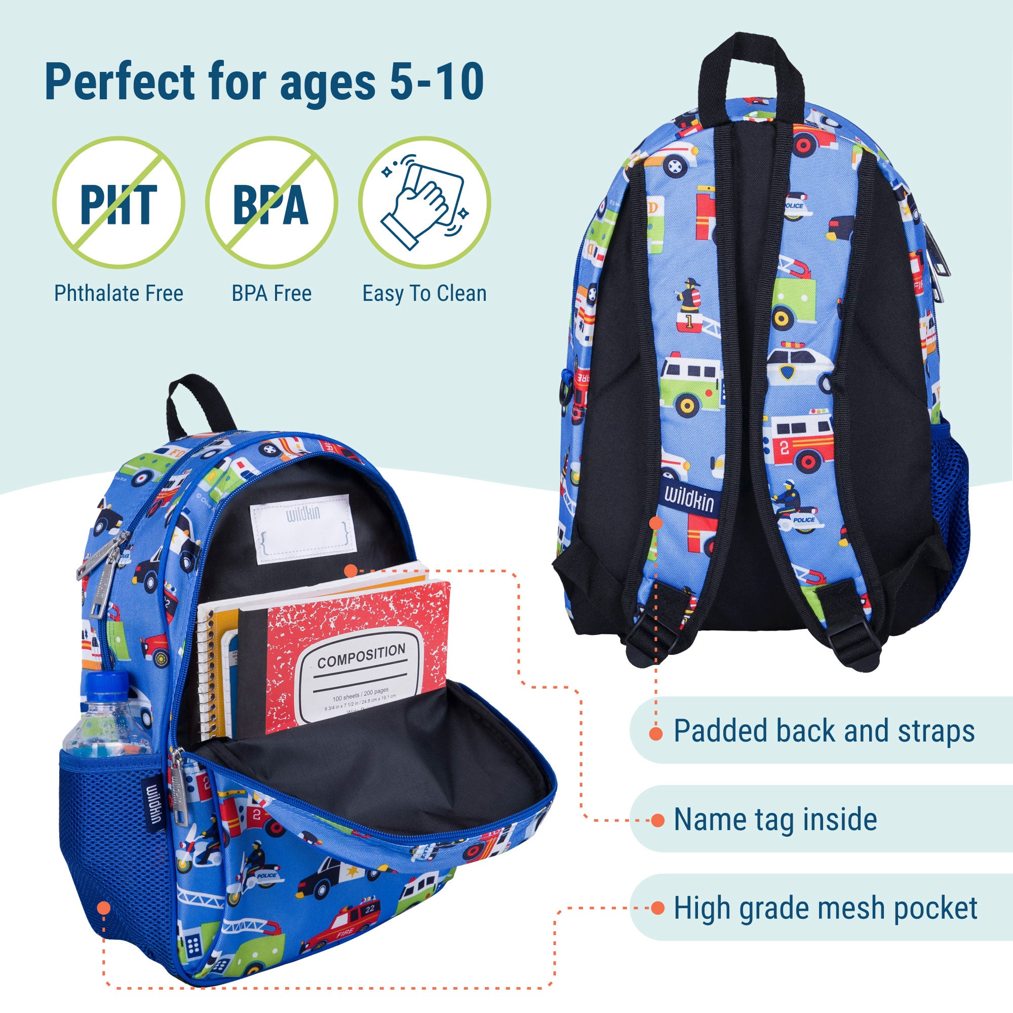 15 Inch Backpack - Boys