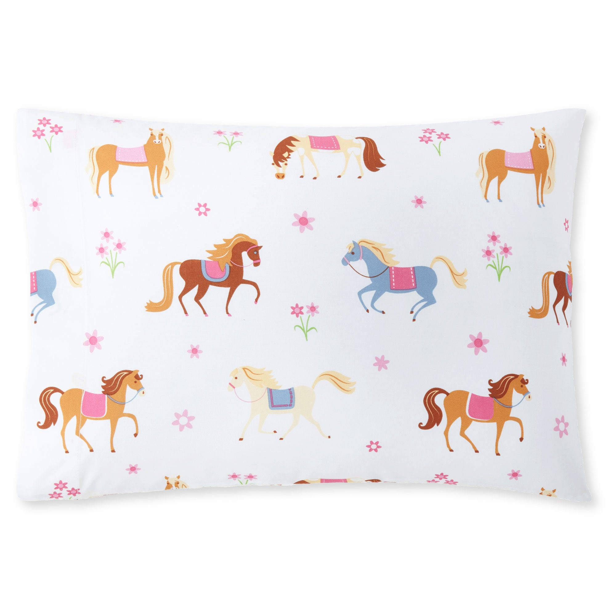Horses 100% Cotton Percale Pillowcase