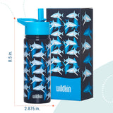 Sharks 18 oz Steel Water Bottle