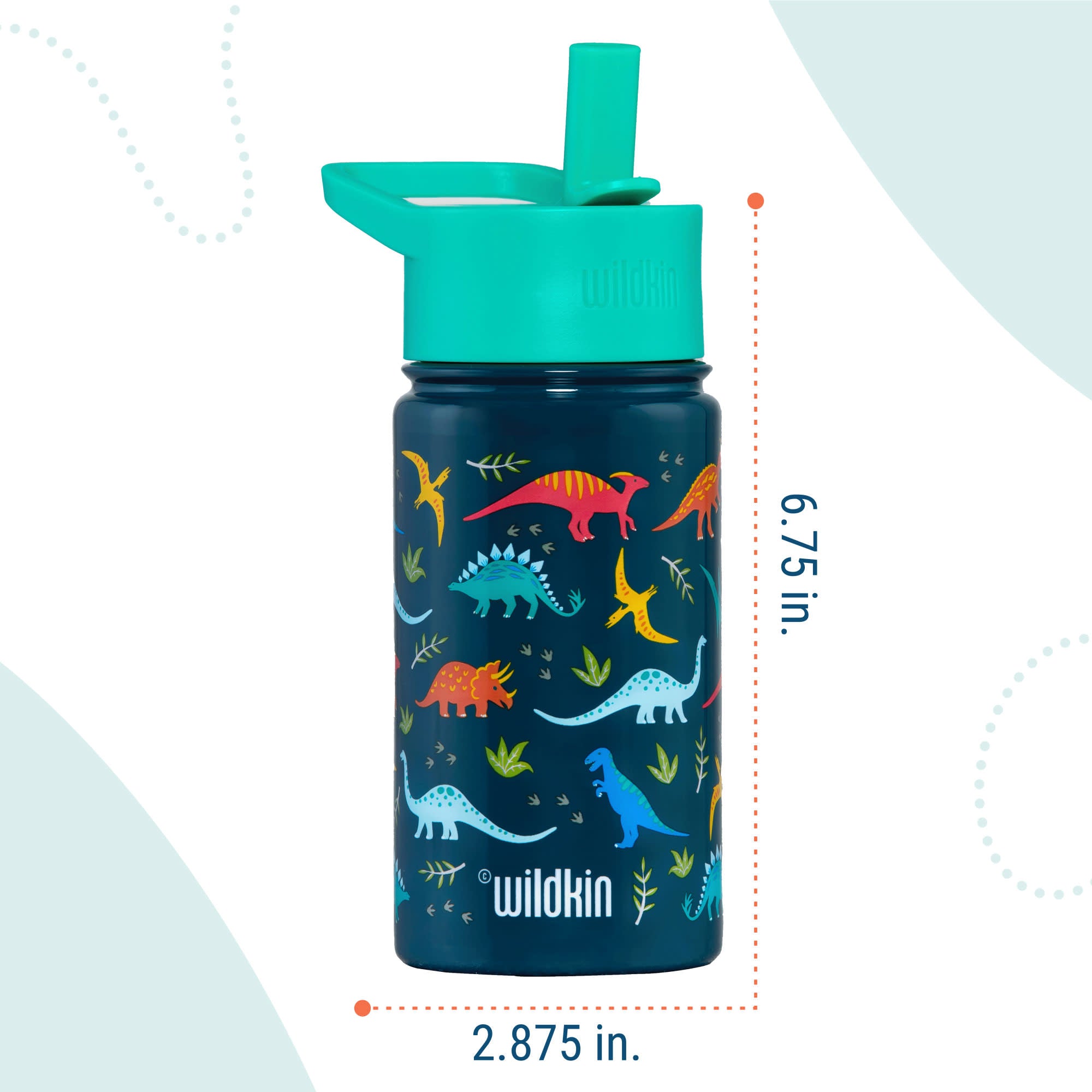 Jurassic Dinosaurs 14 oz Stainless Steel Water Bottle