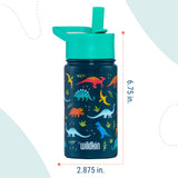 Jurassic Dinosaurs 14 oz Steel Water Bottle