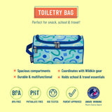 Confetti Blue Toiletry Bag