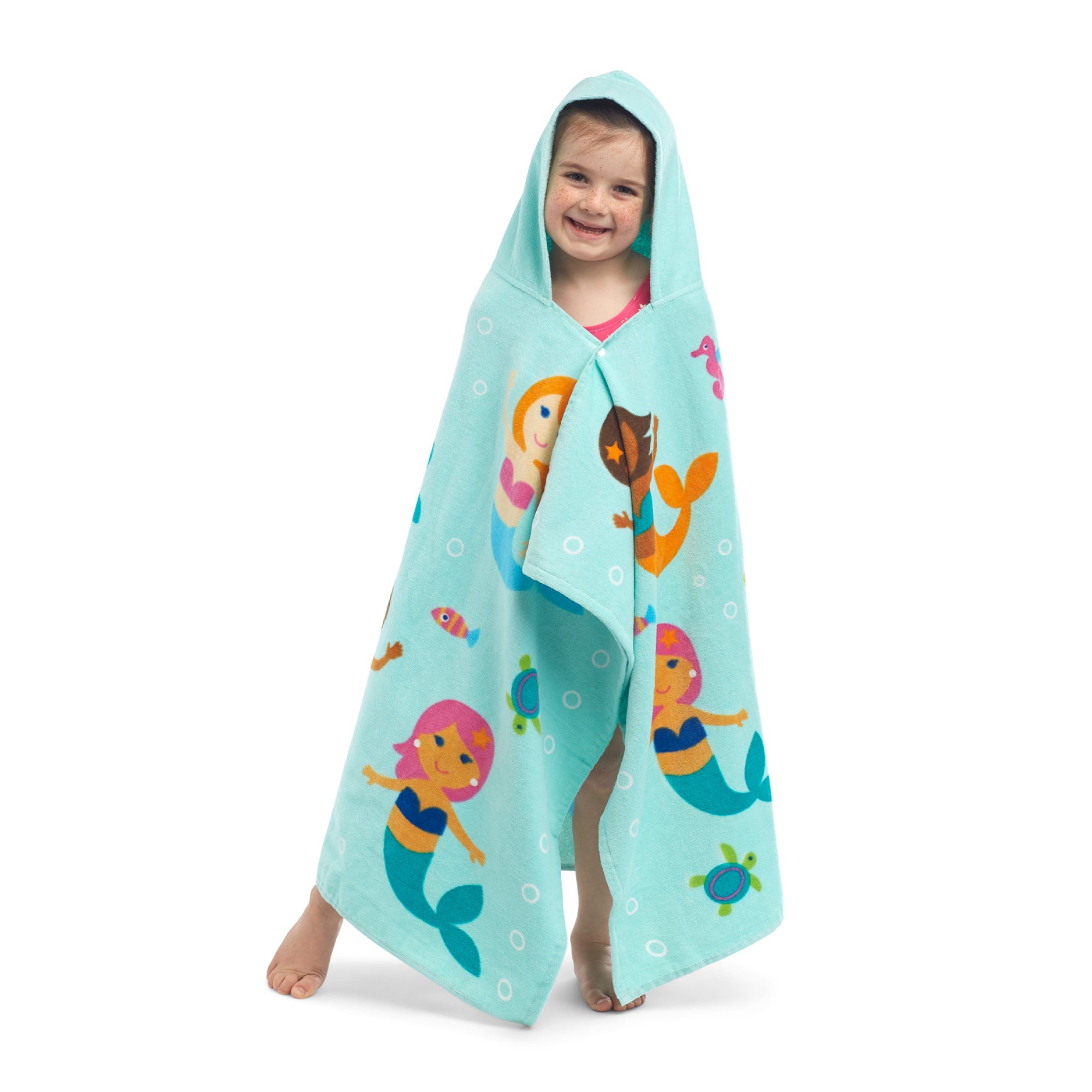 Mermaids Hooded Beach Towel