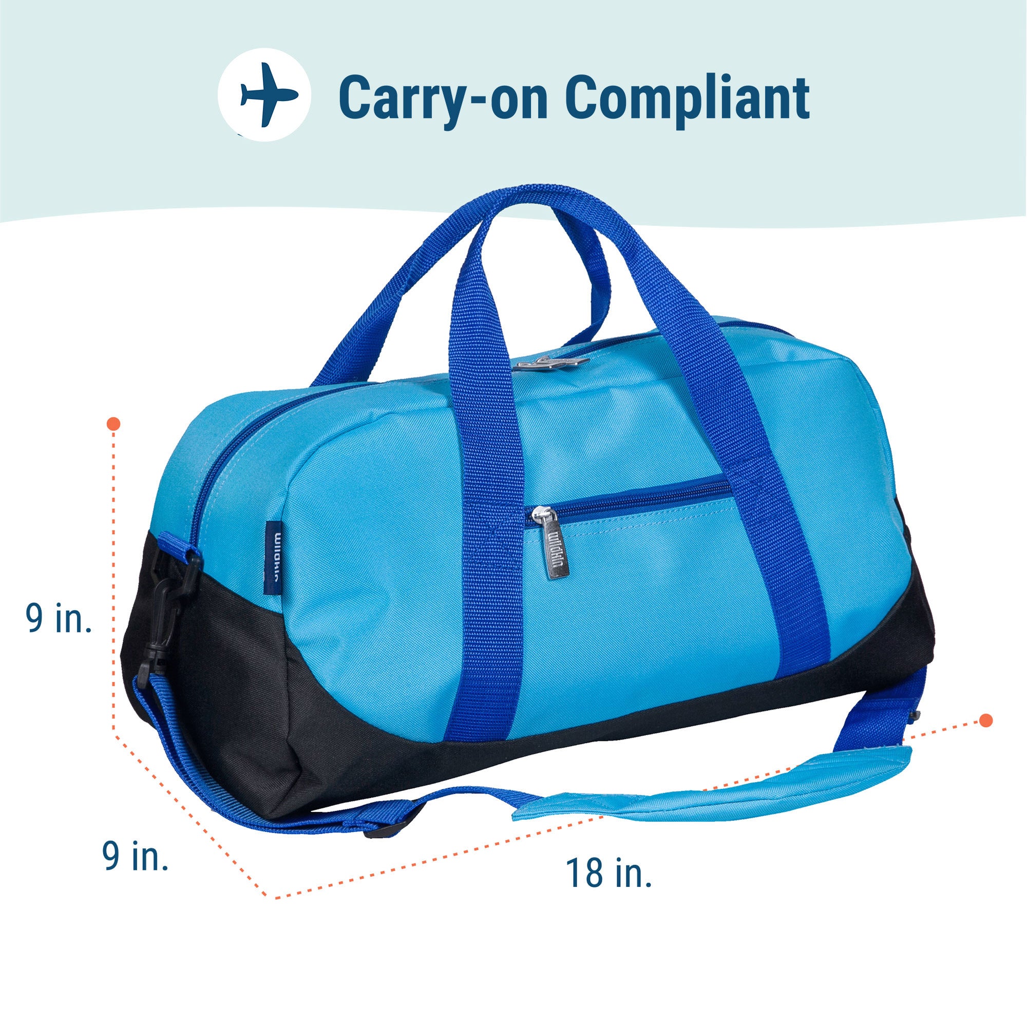 Sky Blue Overnighter Duffel Bag