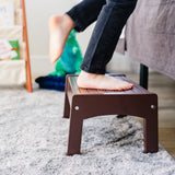 Slatted Step Stool - Espresso