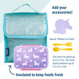 Blue Glitter Lunch Bag