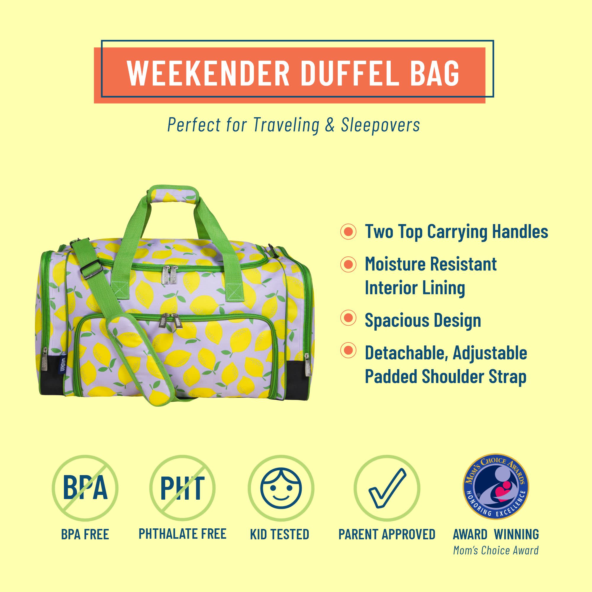 Lilac Lemonade Weekender Duffel Bag