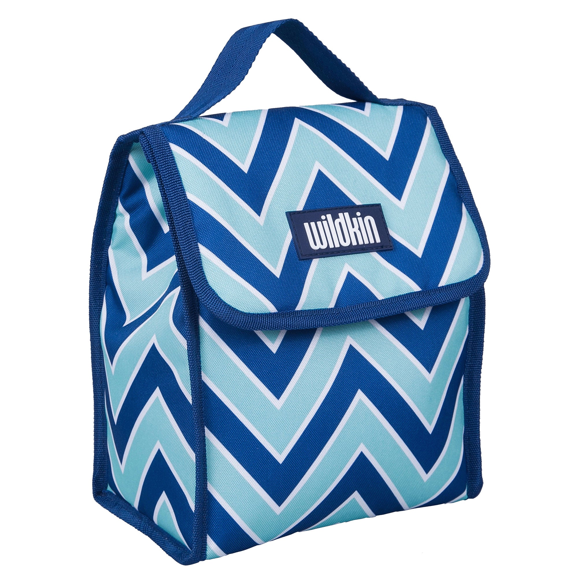 Chevron Blue Lunch Bag