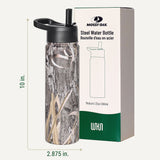 Mossy Oak Shadow Grass Habitat 22 oz Stainless Steel Water Bottle