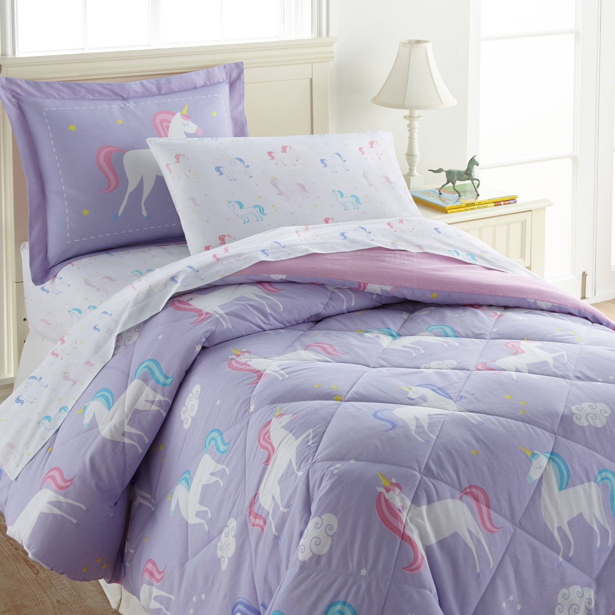 Unicorn 100% Cotton Sheet Set - Twin