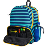 Blue Stripes 17 Inch Backpack