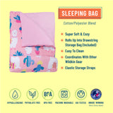 Pink Llamas & Cactus Sleeping Bag