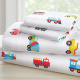 Trains, Planes & Trucks Sheet Set