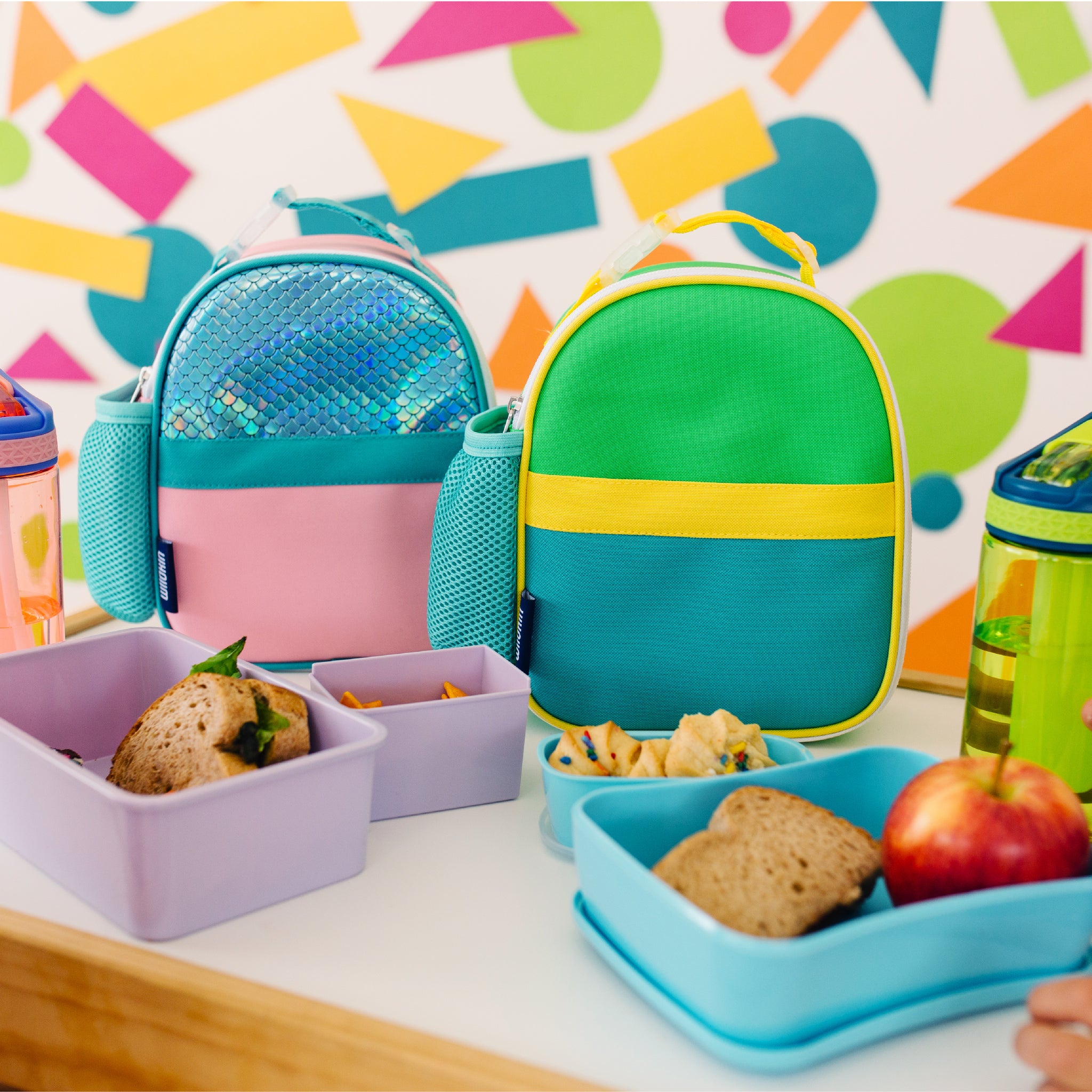 Kids Tiffin Lunch Box with Insulated Lunch Box Cover, Mint Green - Little  Surprise Box