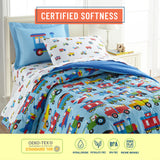 Trains, Planes & Trucks 100% Cotton Flannel Sheet Set