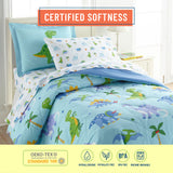 Dinosaur Land 100% Cotton Flannel Sheet Set