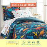 Jurassic Dinosaurs 100% Cotton Flannel Sheet Set