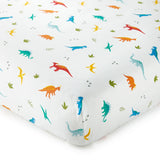 Jurassic Dinosaurs 100% Cotton Flannel Sheet Set