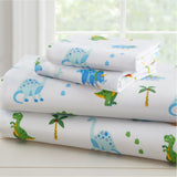 Dinosaur Land 100% Cotton Flannel Sheet Set