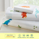 Jurassic Dinosaur Microfiber Fitted Crib Sheet