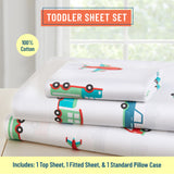 Transportation 100% Cotton Sheet Set