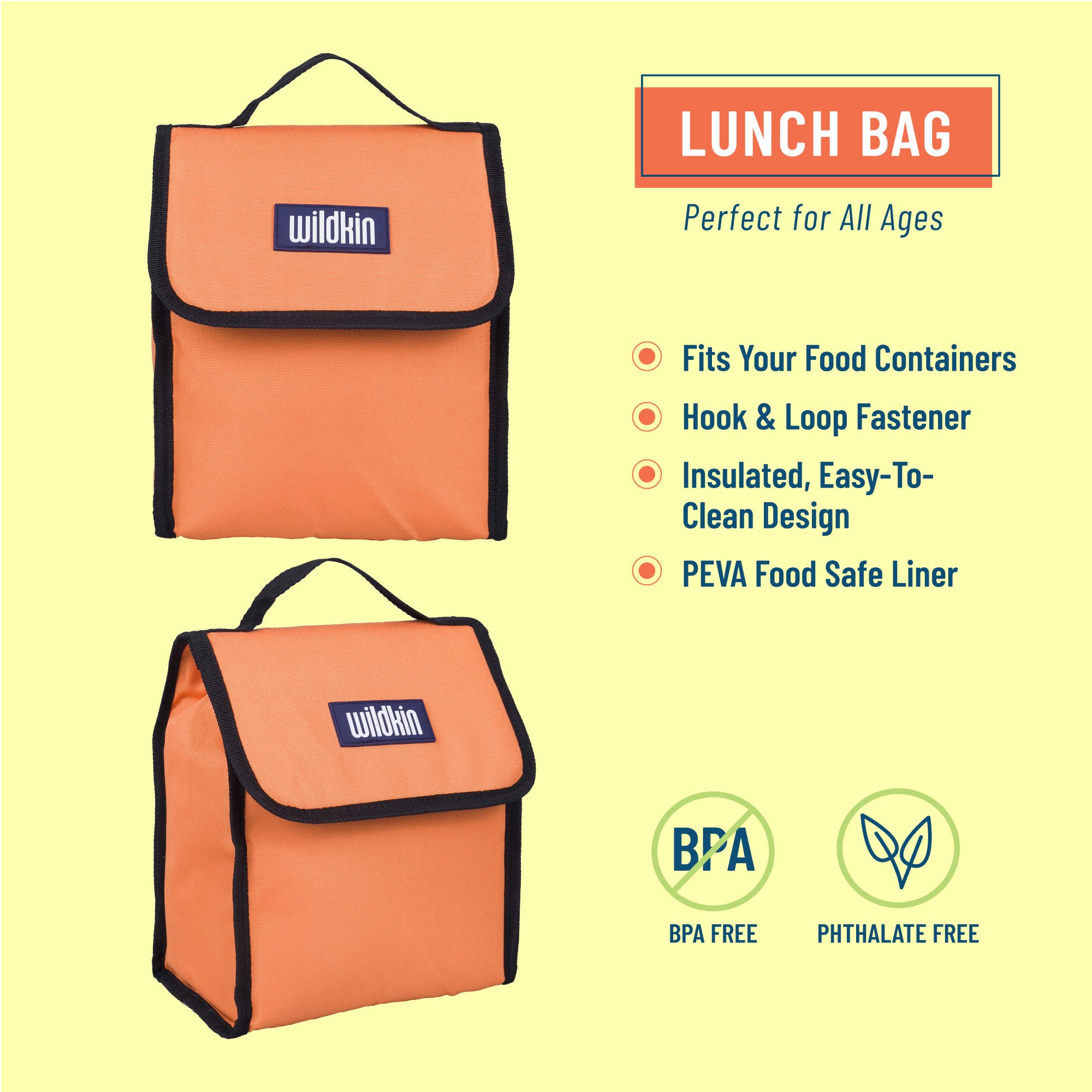 Wildkin Bengal Orange Lunch Box